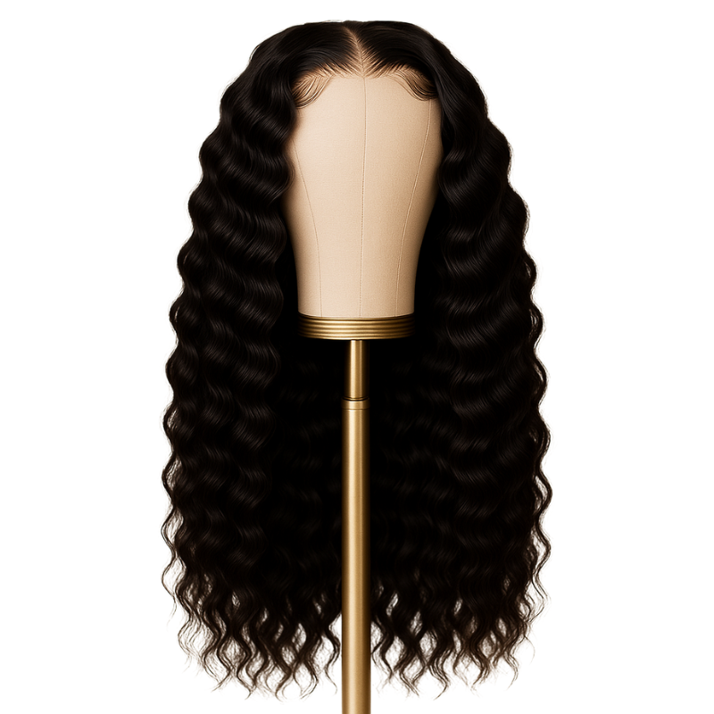 4x4 Cambodian Deep Wave Raw Hair HD Closure Wig