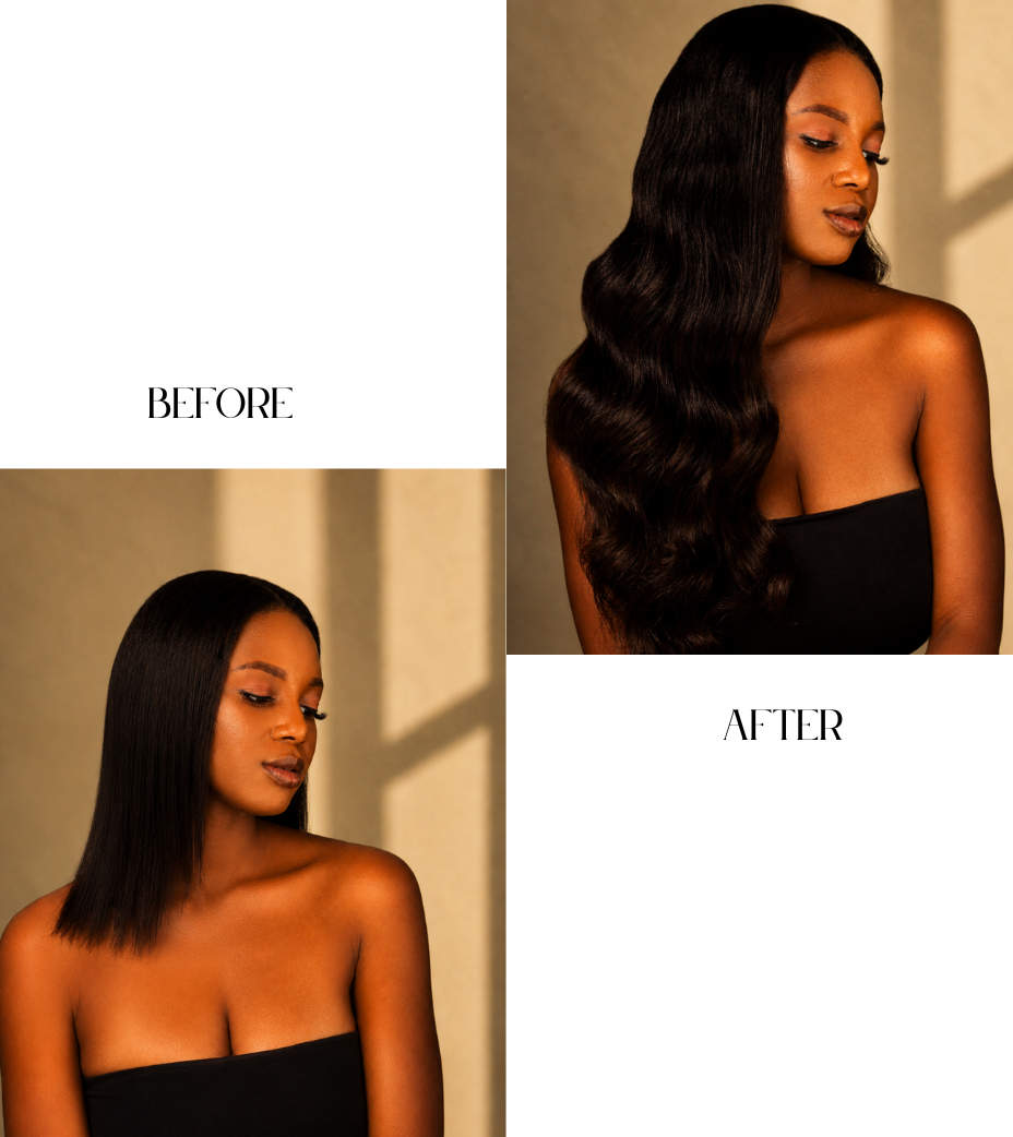 Cambodian Natural Wave Raw Hair U-part Wig