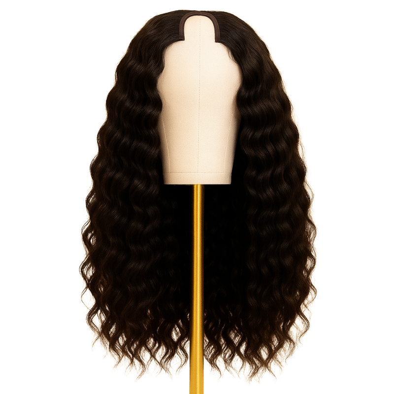 Cambodian Deep Wave Raw Hair U-part Wig