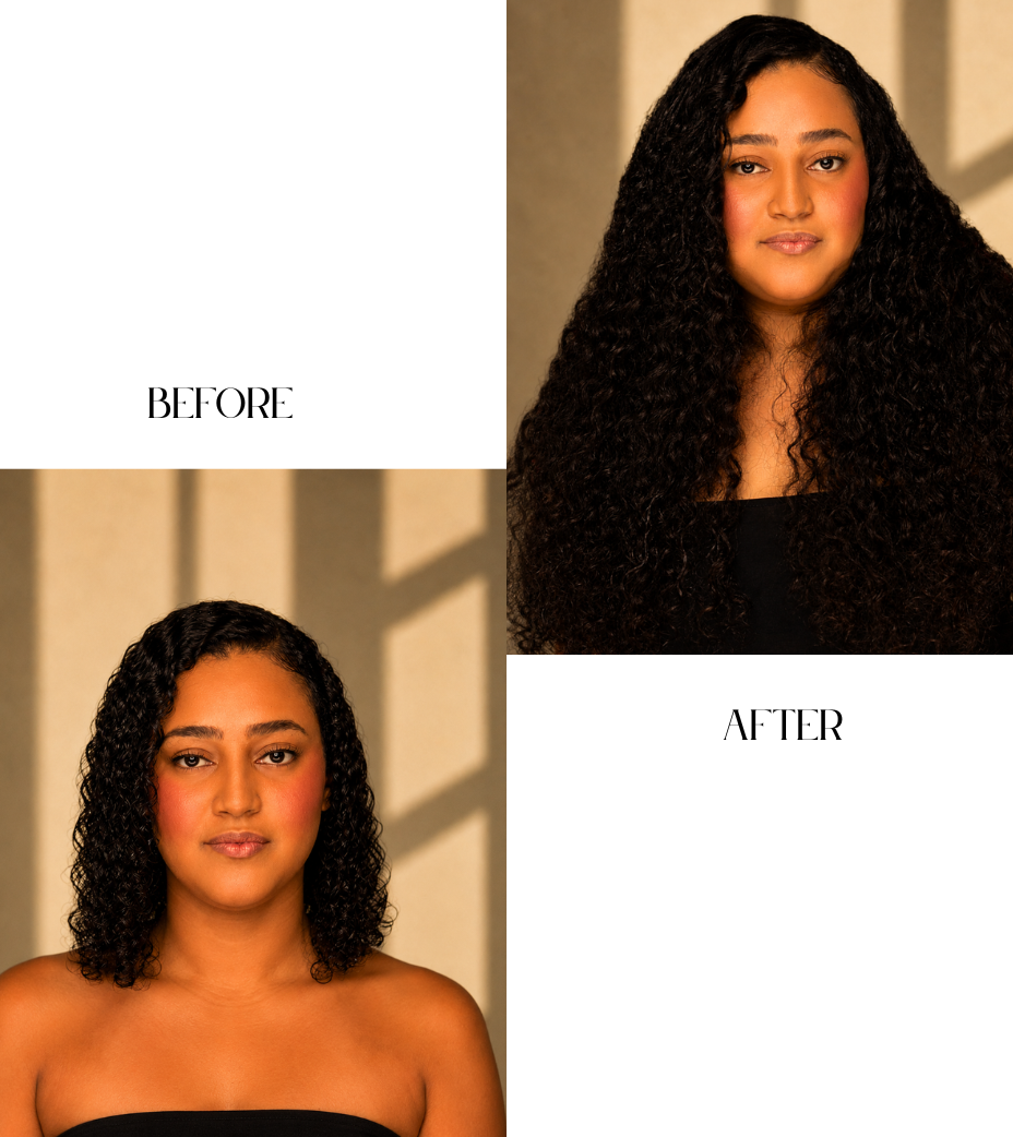 Cambodian Wavy Curl Raw Hair U-part Wig