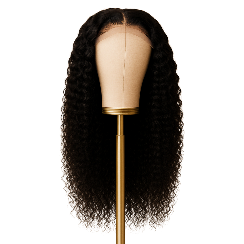 13x6 Cambodian Wavy Curl Raw Hair HD Frontal Wig