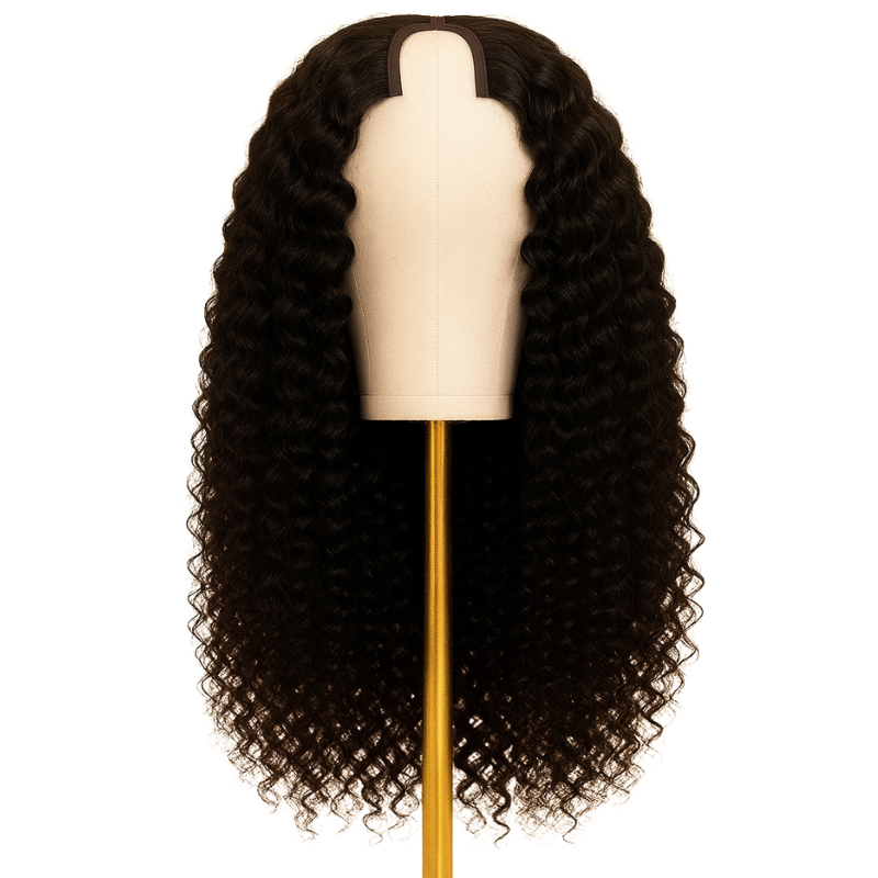 Burmese Curl Raw Hair U-Part Wig