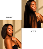 Burmese Kinky Straight Raw Hair U-part Wig