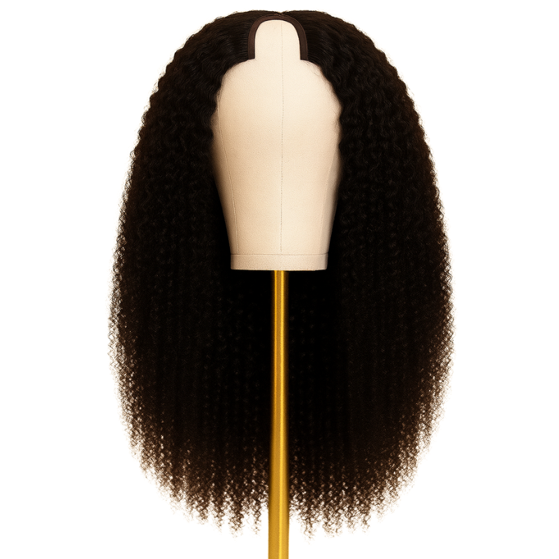 Burmese Kinky Curl Raw Hair U-Part Wig