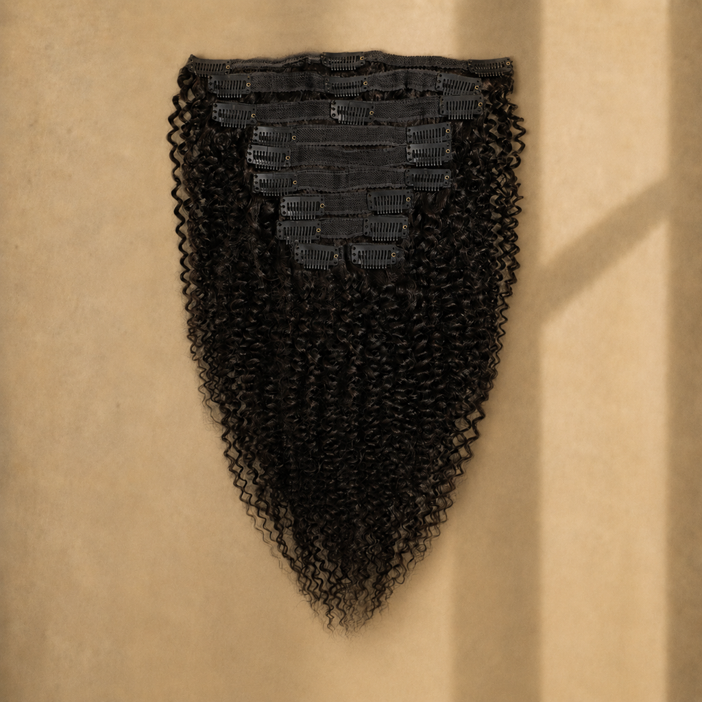 Burmese Kinky Curl Raw Hair Clip-Ins