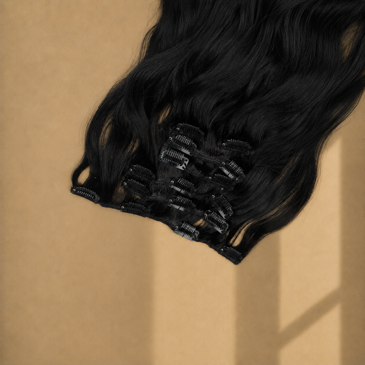 Cambodian Natural Wave Raw Hair Clip-Ins