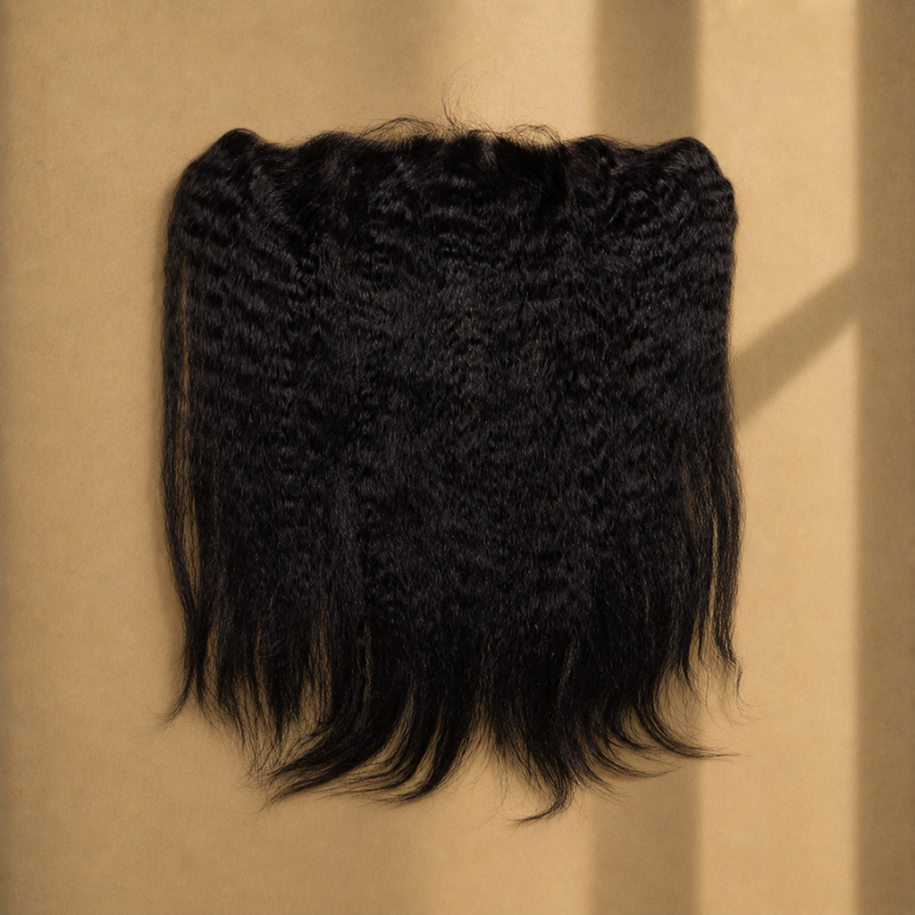 Burmese Kinky Straight Raw Hair HD Lace Frontal