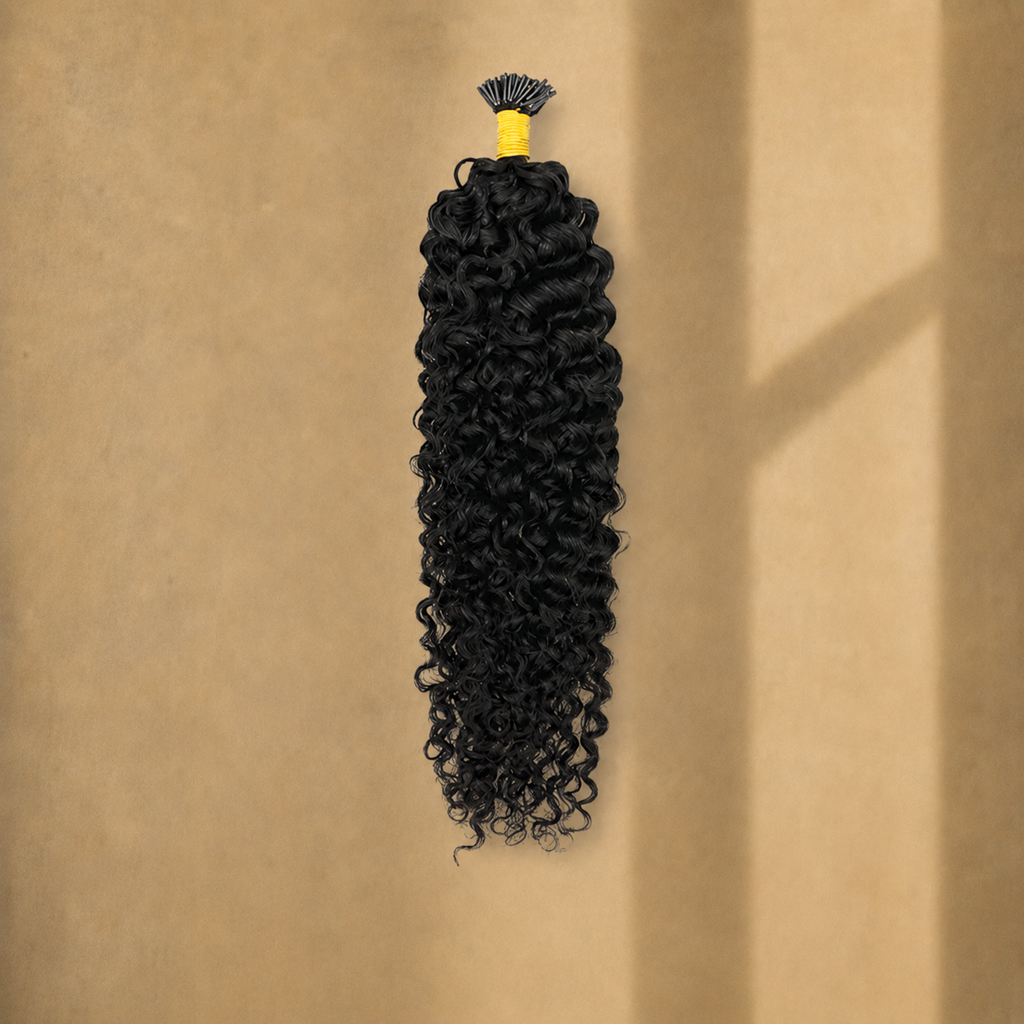 Burmese Curl Raw Hair I-Tip