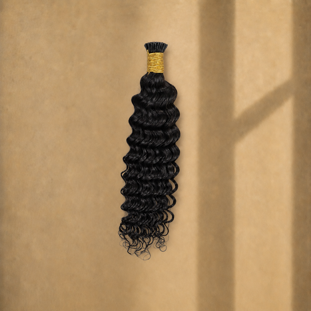 Cambodian Wavy Curl Raw Hair I-Tip