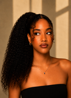 Burmese Kinky Curl Raw Hair Ponytail