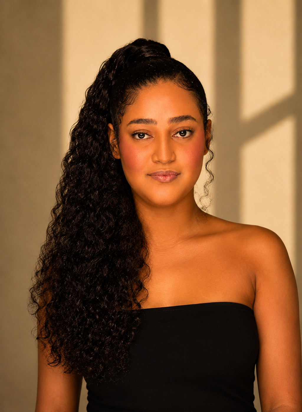 Cambodian Wavy Curl Raw Hair  Ponytail