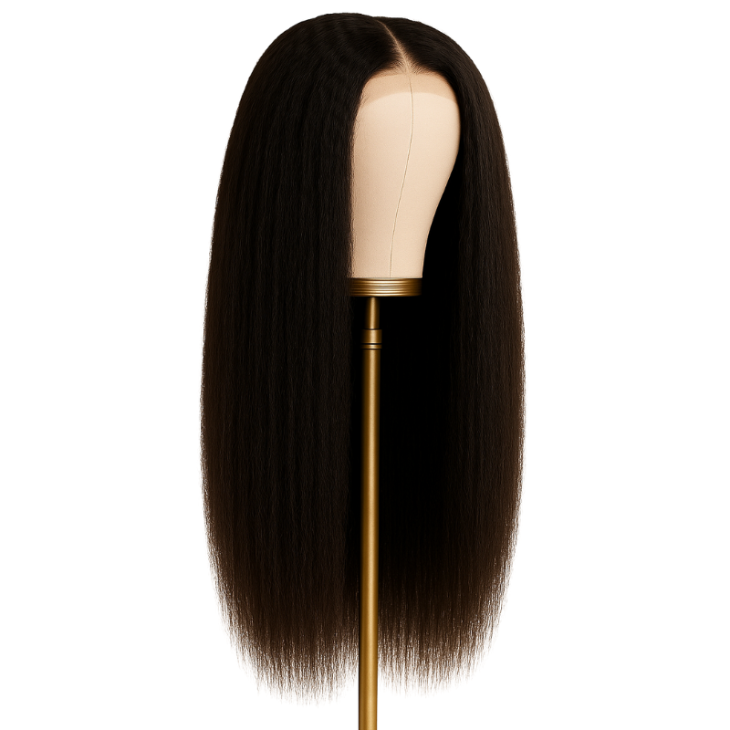 13x4 Yaki Straight Raw Hair HD Frontal Wig