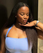 Burmese Kinky Straight Raw Hair U-part Wig