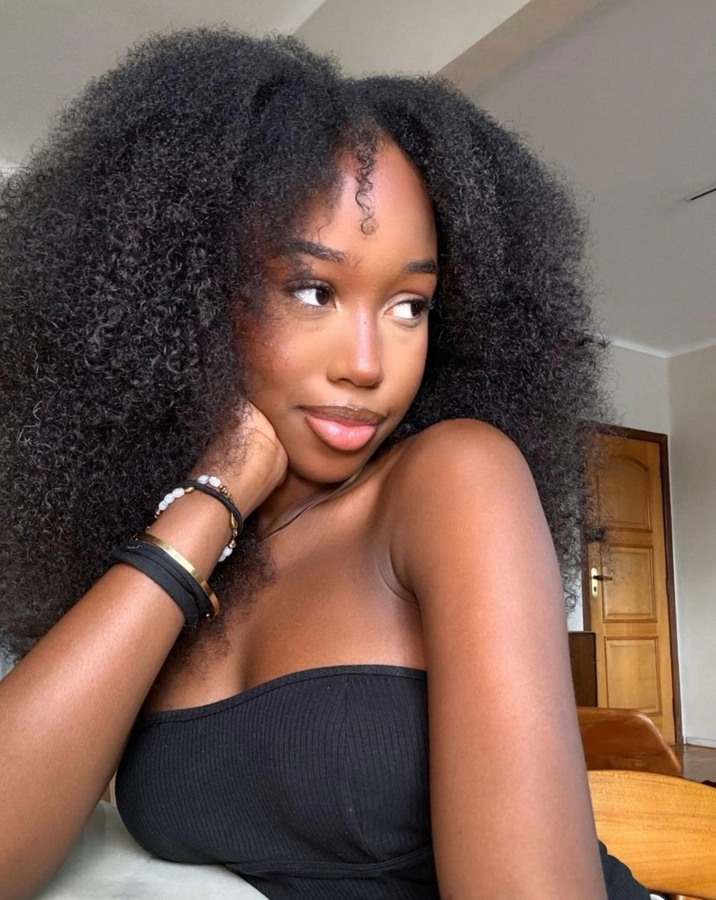 Burmese Kinky Curl Raw Hair U-Part Wig