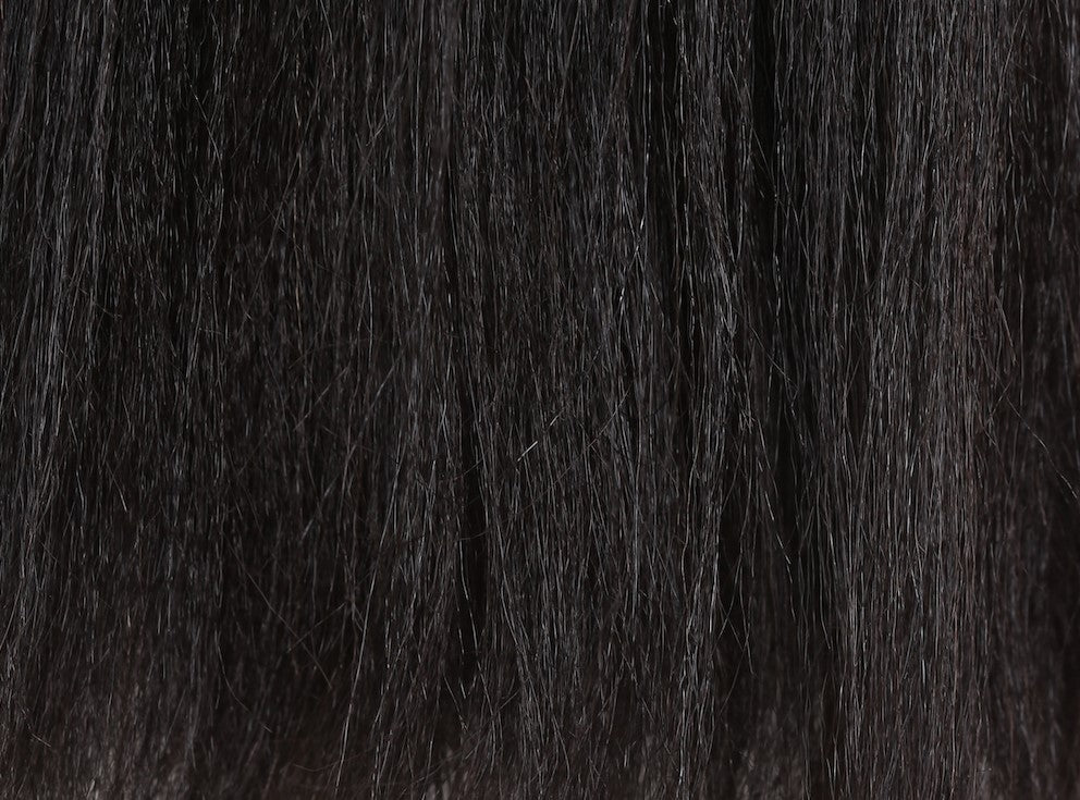 4x4 Yaki Straight Raw Hair HD Closure Wig