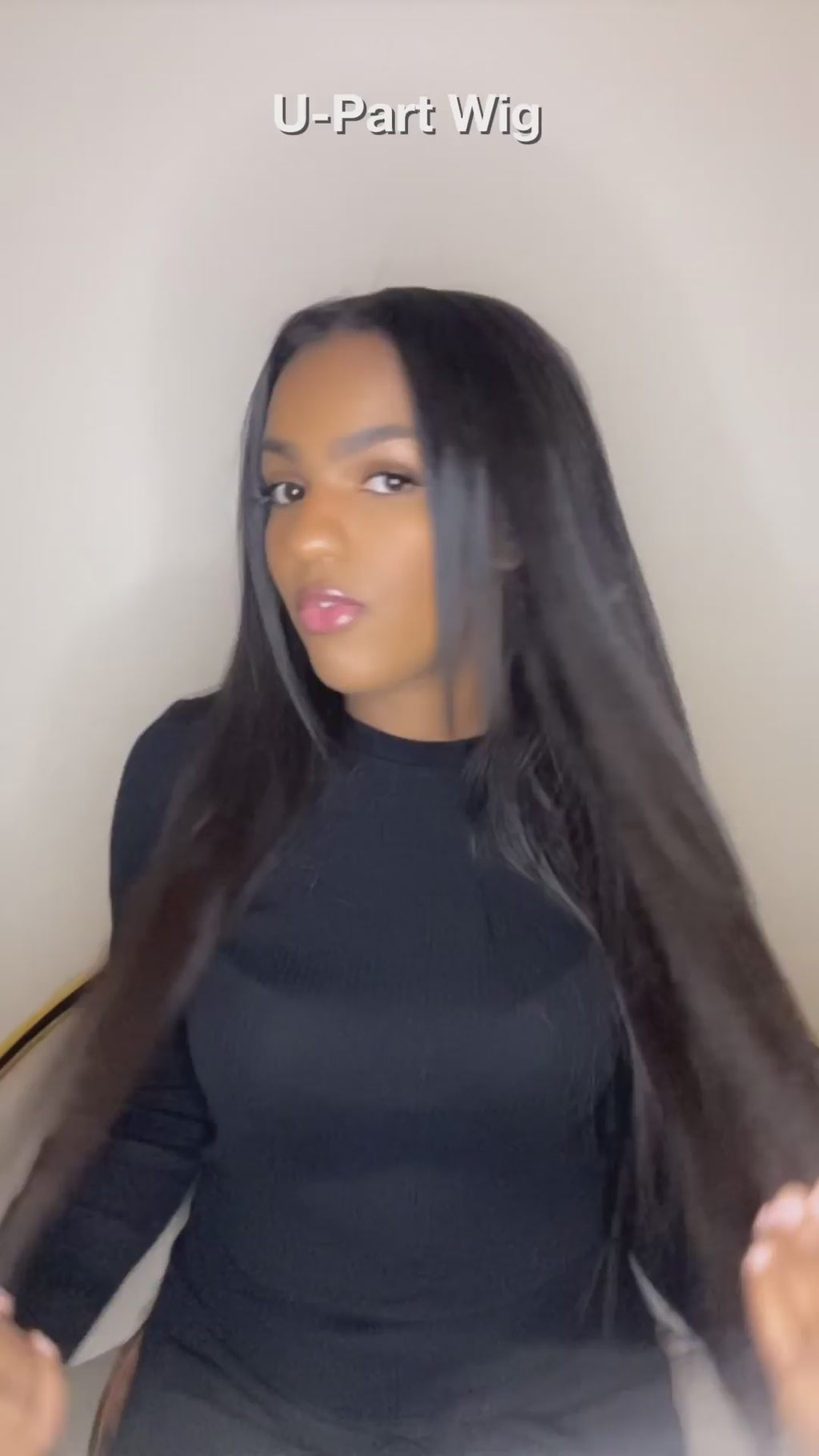 YAKI Straight Raw Hair U-part Wig