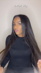 YAKI Straight Raw Hair U-part Wig