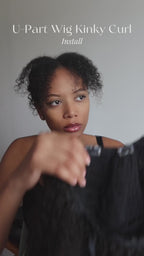 Burmese Kinky Curl Raw Hair U-Part Wig